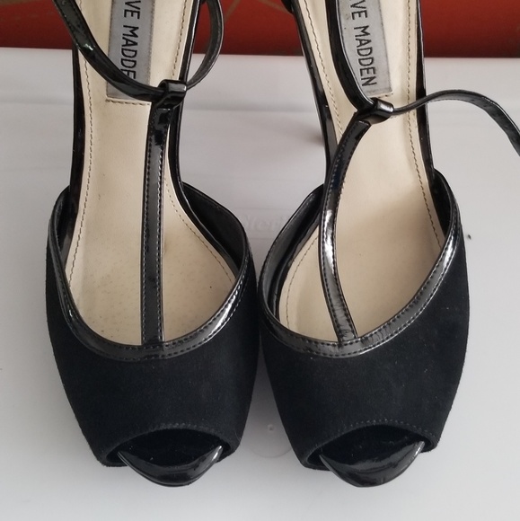 Steve Madden 4" black suede stilettos - Picture 4 of 4